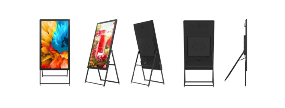 5 Different Views of a LED Poster Display