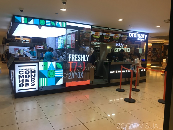 Digital Signage Display at Ordinary Burgers - City Square Mall