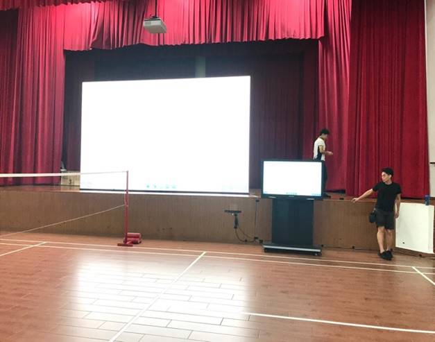Indoor LED Screen & Touch Screen Interactive Smart Board being used at People's Association at Cairnhill Community Club