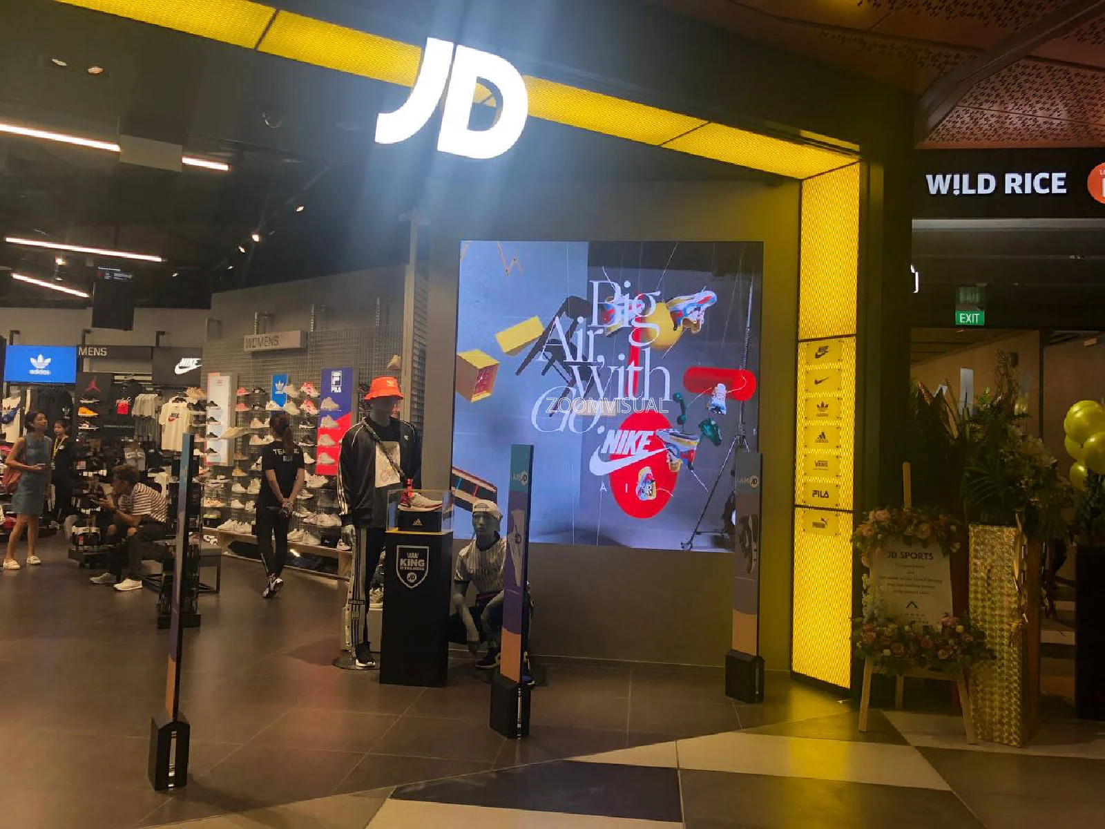 Indoor LED Screen at JD Sports - Funan Mall