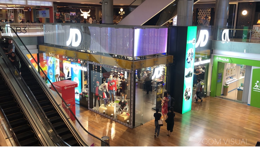 Indoor LED Screen at JD Sports - ION Orchard