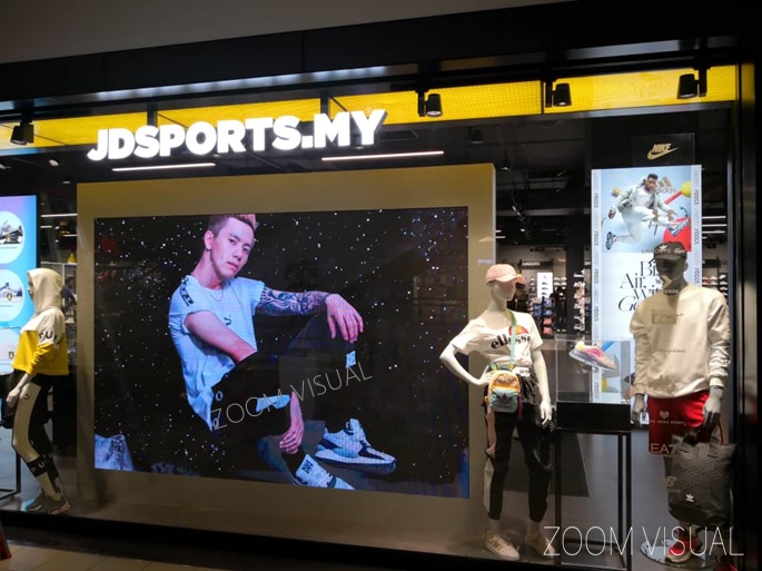 Indoor LED Screen at JD Sports Malaysia - 1 Utama