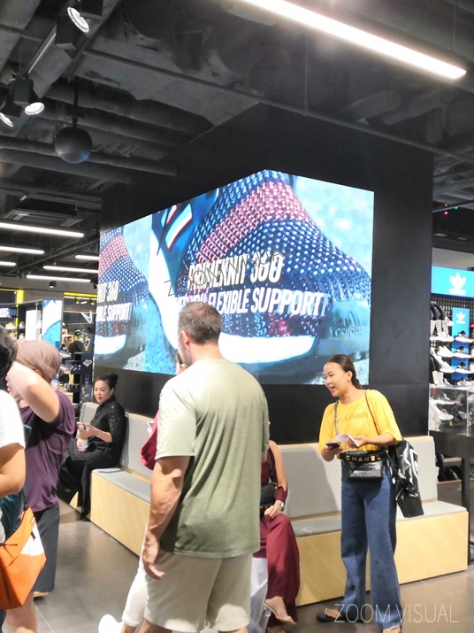 Indoor LED Screen at JD Sports - Siam Center Bangkok