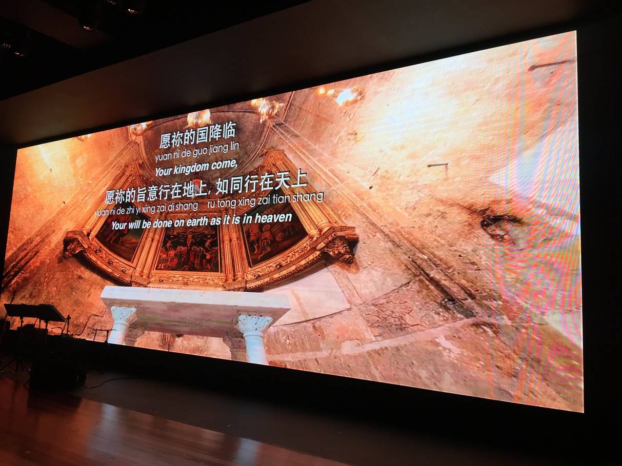 Indoor LED Screen being used at Malaysia Church.