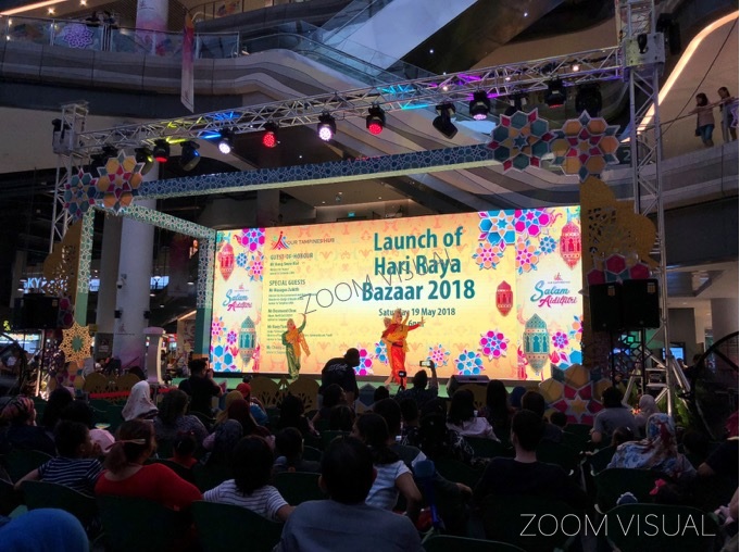 Indoor LED Screen at The Festive Plaza - Our Tampines Hub