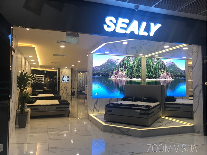 LED Display Screen at SEALY - Funan Mall.