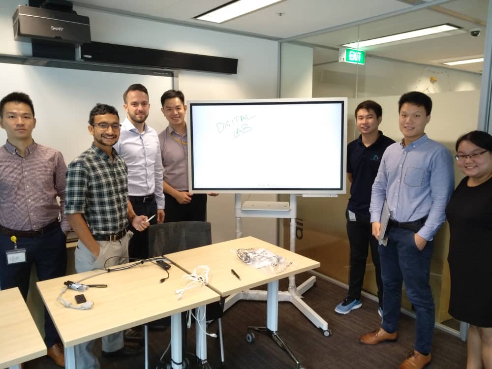 Interactive Smart Board at DHL Express Singapore