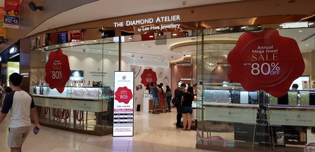 LED Poster Panel at Lee Hwa Jewellery