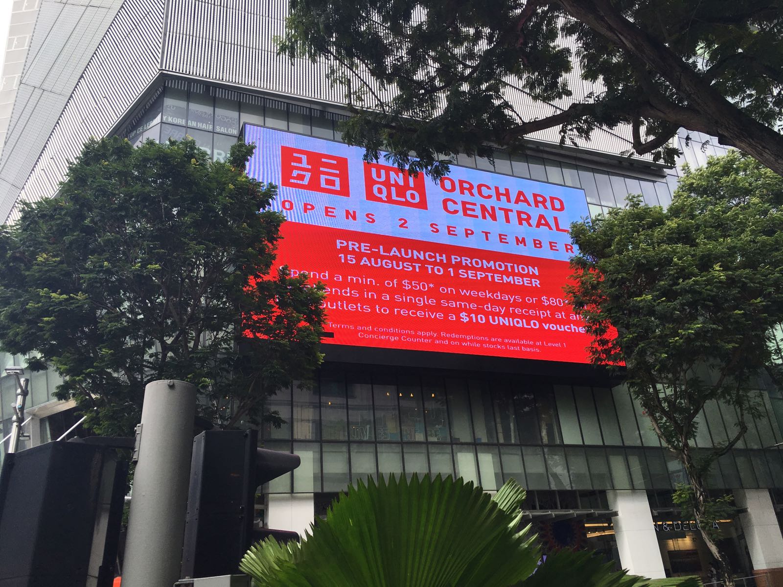 Outdoor LED Screen at Orchard Central