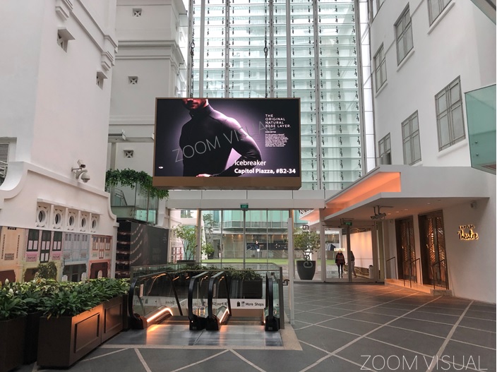Indoor LED Screen at Capitol Singapore