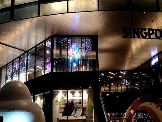 Transparent LED Display at Novela, Singpost centre
