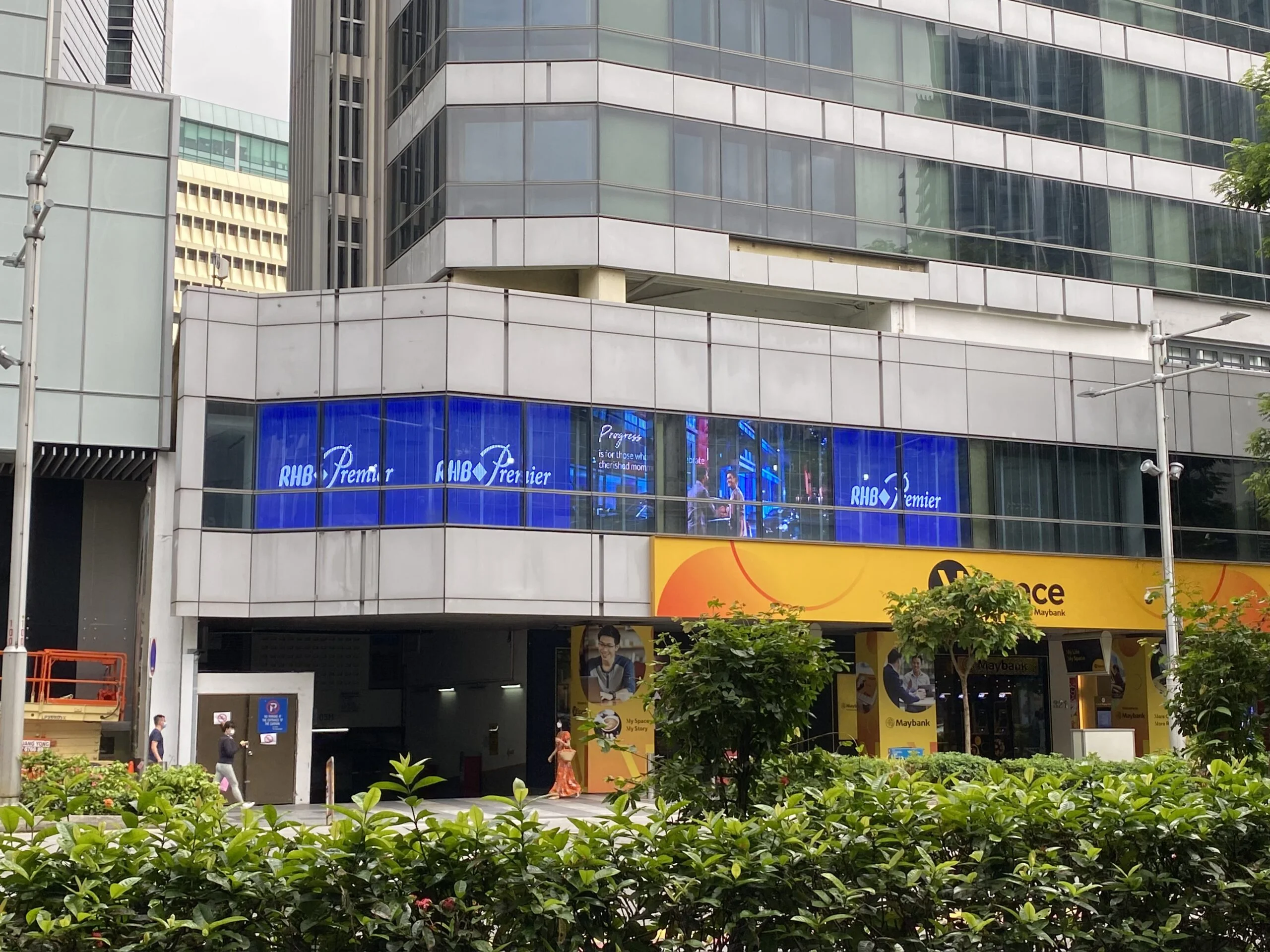 Indoor LED Screen and Transparent LED Display being used at RHB Orchard