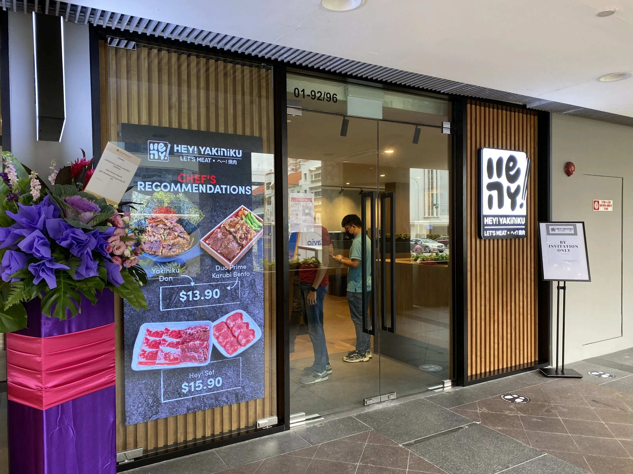 Hey Yakiniku using Indoor LED Screen at Bugis Junction