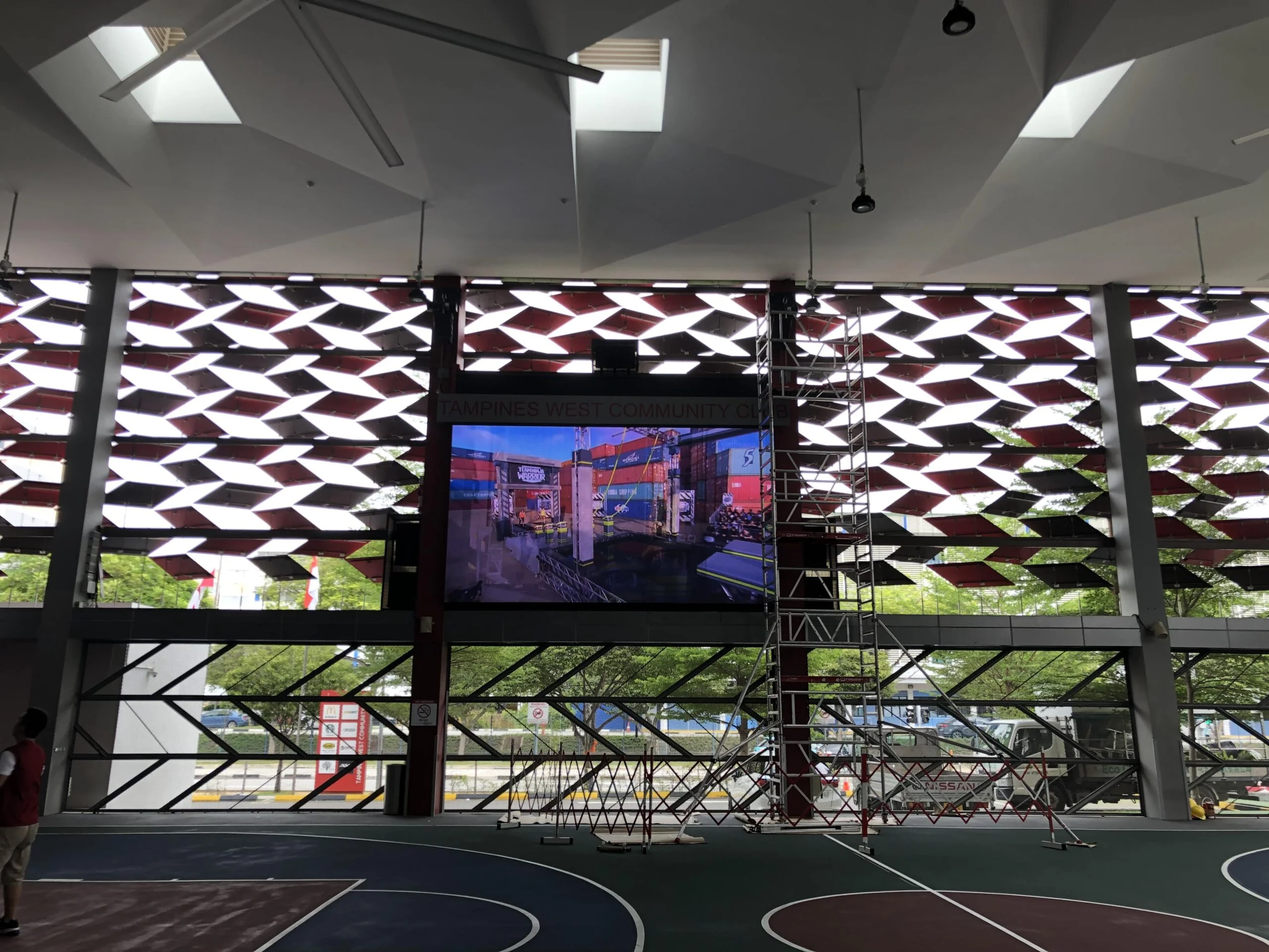 Indoor LED Screen at Tampines West Community Club