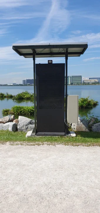 Outdoor Standing Mobile Kiosk used at Bedok Reservoir