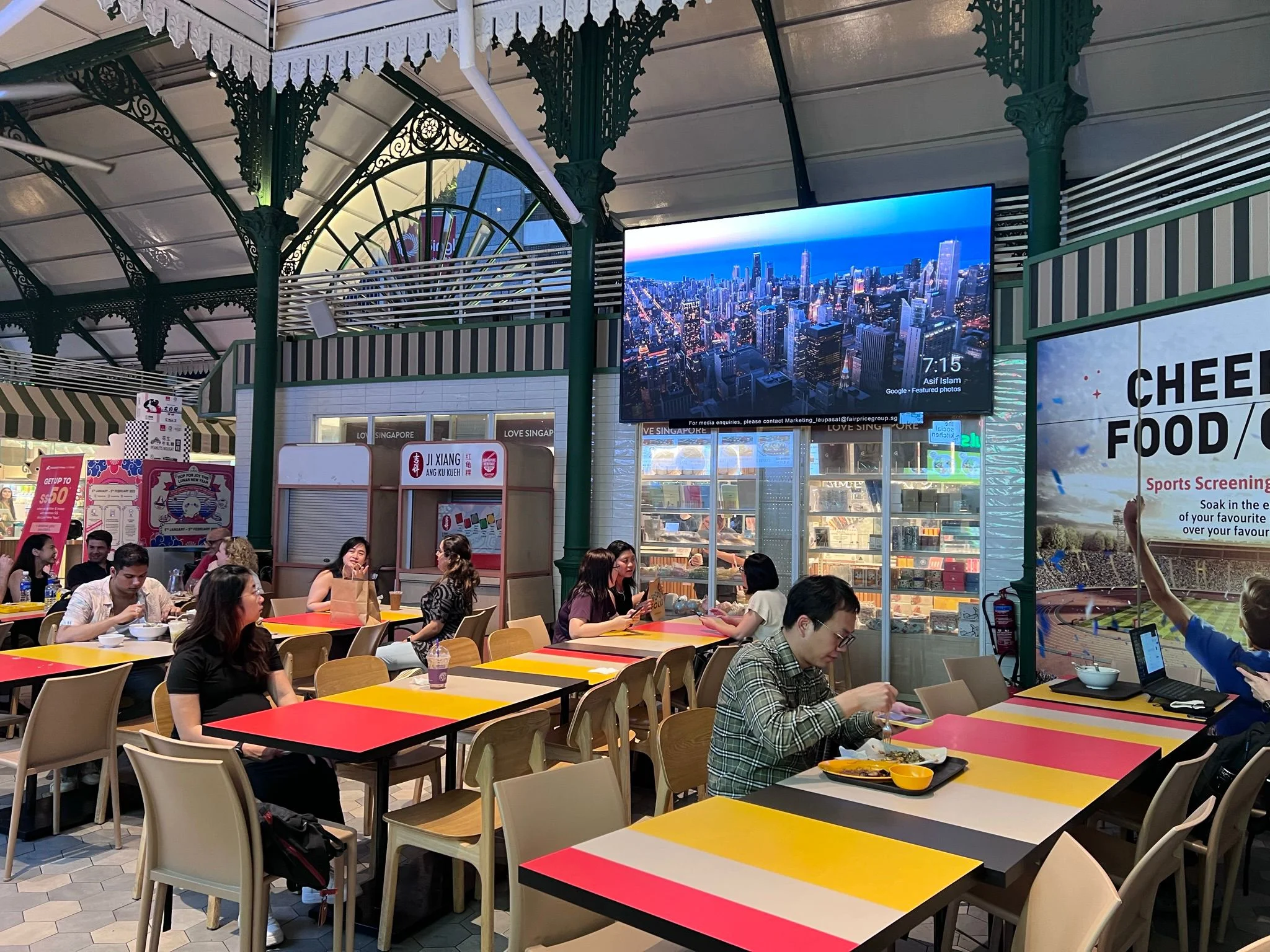 Indoor LED Screen at Lau Pa Sat