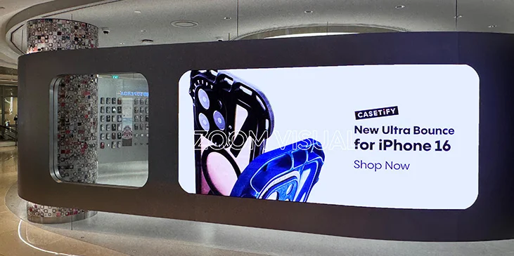 Castify Retail store using Zoom Visual's Indoor LED Screen