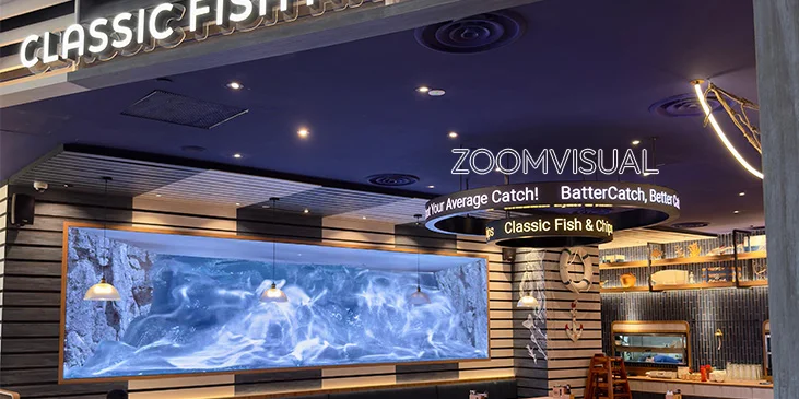 360 Curved LED Ticker Used at BatterCatch