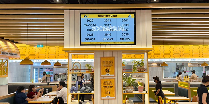 Digital Signage Display at 欢樂家 Cafe Jubilant - Millenia Walk