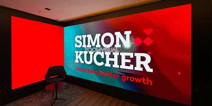 Indoor LED Screen at Simon Kucher
