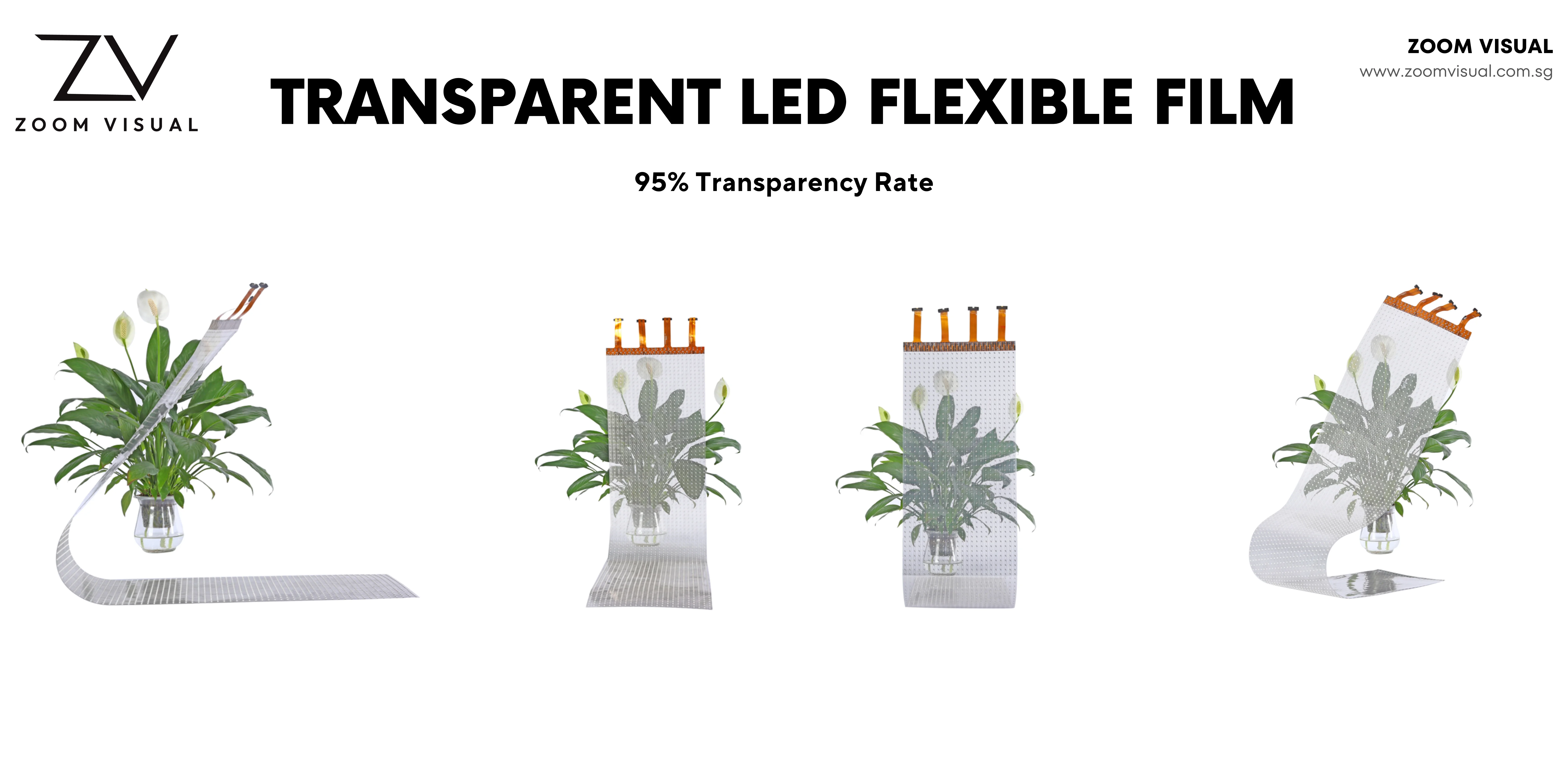 Turnaround of a Transparent LED Flexible Film