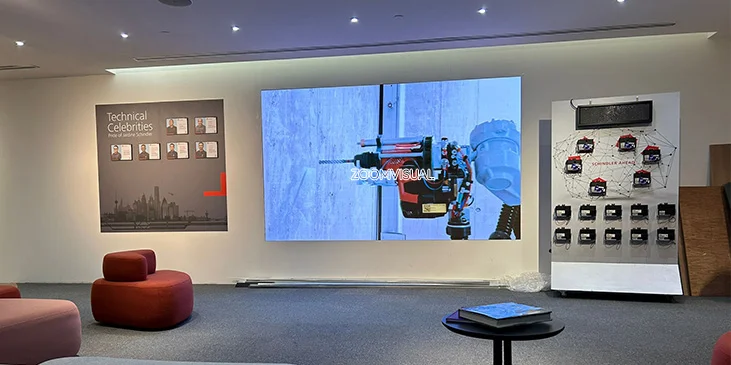 Schindler Lifts Singapore using Zoom Visual's Indoor LED Screen