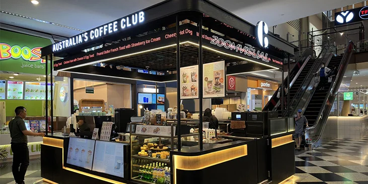 LED Ticker at Australia's Coffee Club Millenia Walk