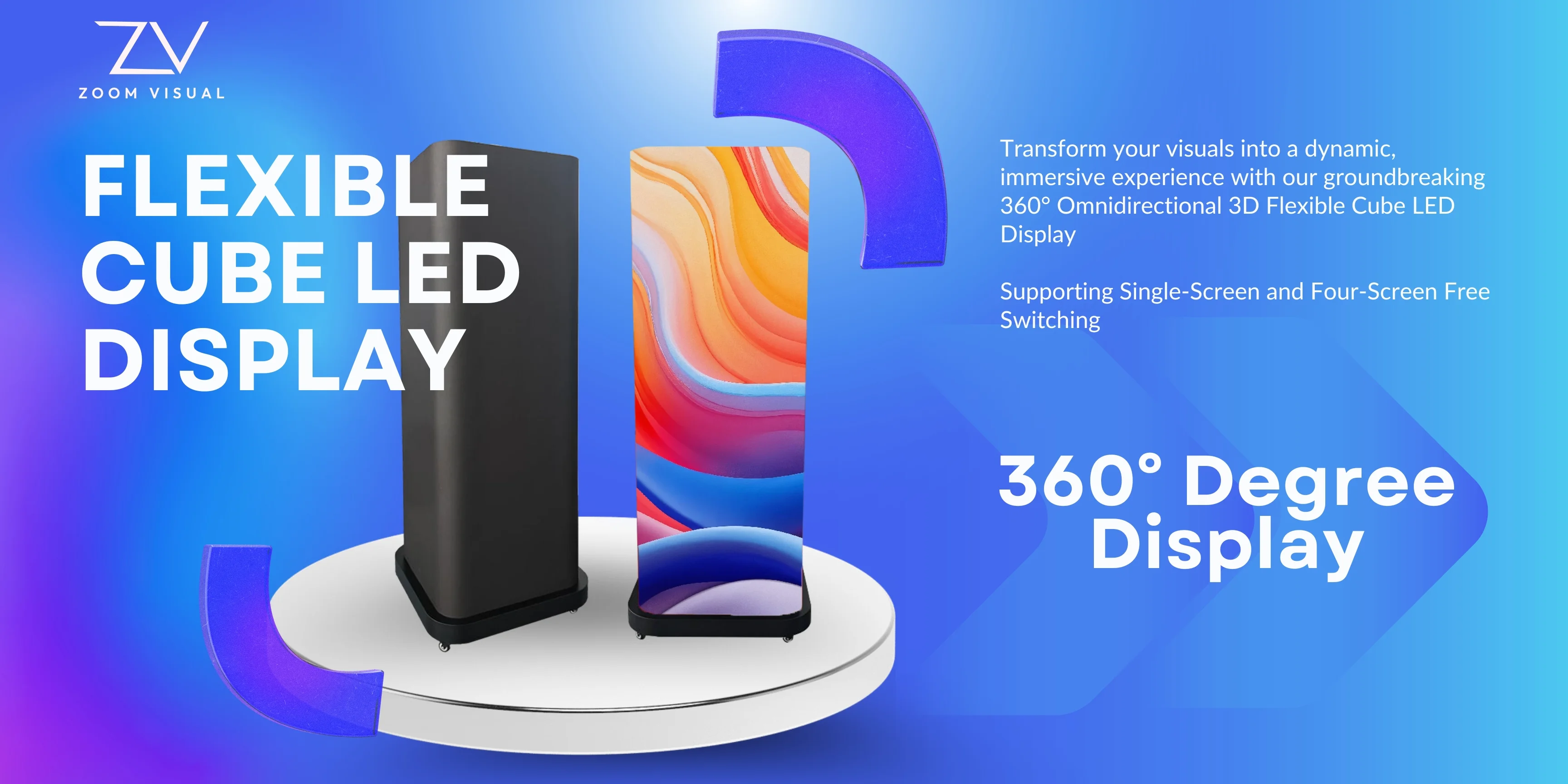 Flexible Cube LED Display 360° Degree Display