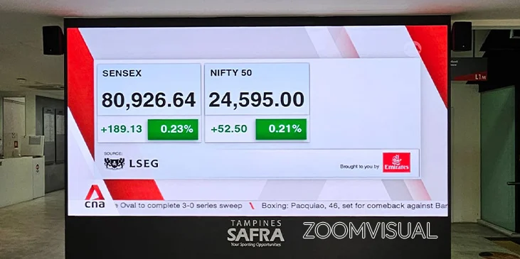 Tampines SAFRA using Zoom Visual's Indoor LED Screen to display information to the community